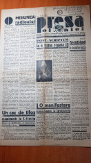 ziarul presa olteniei 12 aprilie 1938-carol al 2-lea,arti. misiunea radioului foto