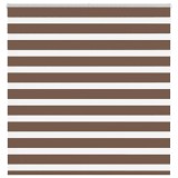 vidaXL Jaluzea tip zebra maro lățime țesătură 145,9 cm poliester