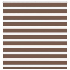 vidaXL Jaluzea tip zebra maro lățime țesătură 145,9 cm poliester