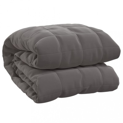 Patura grea, gri, 122x183 cm, 5 kg, material textil foto