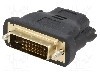 Cablu {{Tip cablu de conectare}}, DVI-D (24+1) mufa, HDMI soclu, {{Lungime cablu}}, {{Culoare izola&amp;amp;#355;ie}}, VCOM - CA312-PB foto