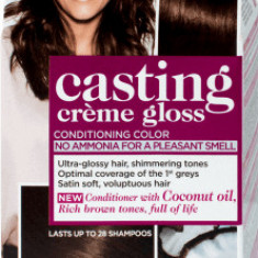 Loreal Paris CASTING CREME GLOSS Vopsea păr 400 şaten, 1 buc