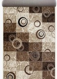 Cumpara ieftin Traversa Daffi 13058-120, Inaltime Fir 6 mm, Latime 0.6m, Marime 60 x 300 cm, Bej, Maro, Festonata Surfilata Tivita, Antialergica, Polipropilena, Livi