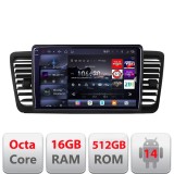 Navigatie Subaru Outback Legacy 2004-2009 Edotec Kit-SU02 8 core QLED 2K 16+512GB 360 Android Waze USB Navigatie Internet Youtube Radio