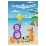 Carte de colorat cu abtibilduri - Cifre