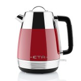 Cana electrica fierbator ETA Storio, 2150 W, 1.7 l, otel inoxidabil, design retro, Rosu