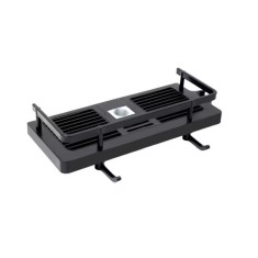 Raft pentru sina de dus, 26.8 x 11.5 cm, plastic, negru