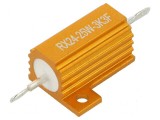 Rezistor bobinat cu radiator 3,3k&Omega; 25W &plusmn;1% 30ppm/&deg;C pentru lipit
