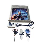 Cumpara ieftin Tavita pentru Mot cu 6 Piese - Mickey si Masina- TPM65 Alb cu Bleumarin