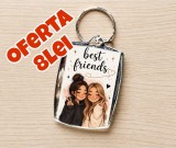 Breloc foto personalizat Pentru prietenă