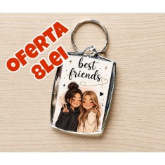 Breloc foto personalizat Pentru prietenă