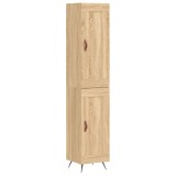 Cumpara ieftin Dulap inalt, stejar sonoma, 34,5x34x180 cm, lemn prelucrat