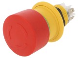 Comutator de Siguranță 16mm 2 PNC/NO Roșu