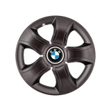 Set 4 Capace Roti 15 inchi (R15) Bis Negru, Compatibile Cu BMW, Autohelix MSA