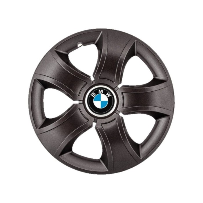 Set 4 Capace Roti 15 inchi (R15) Bis Negru, Compatibile Cu BMW