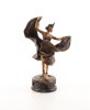 Dansatoare - statueta din bronz pictat pe soclu din marmura WB-21, Nuduri