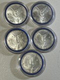 LOT 5 MONEDE ARGINT 999 - Mexican Libertad - 1 Uncie - Ani rari : 2013, 2015 !