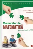 Daniel Vladucu, Marta Kasa - Memorator de matematica pentru clasele V-VIII, Paralela 45