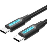 Cablu USB Vention, USB Type-C (T) la USB Type-C (T), 2m rata transfer 480 Mbps, invelis PVC, negru, &quot;COSBH&quot; (timbru verde 0.18 lei) - 6922794749467