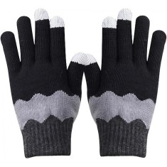Manusi de Dama, Flippy, Model Ondulat, Functie Touchscreen (ecran tactil), Material Acril Tricotat, Manseta Elastica, Interior Catifelat, Marime Unive foto