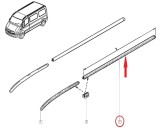 Ornament pavilion Renault Master 2 1998-2007, 654mm , bandou partea stanga 8200202431