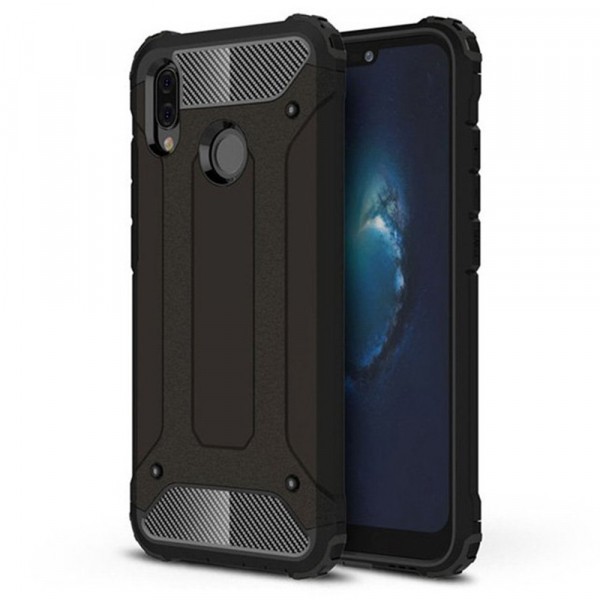 Husa pentru Huawei P20 Lite, Techsuit, Hybrid Armor, Neagra
