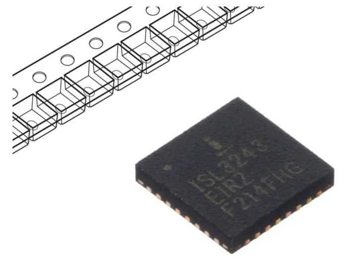 IC interfață emițător-receptor RS232 250kbps