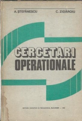 Cercetari operationale - A. Stefanescu foto