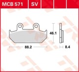 Set placute frana TRW MCB571SV - Honda VT 600 Shadow - NX 650 Dominator - XRV 750 Africa Twin - CBR 1000 R - GL 1500 Goldwing