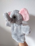 Marioneta teatru de papusi, papusa manuala (pe mana), elefant / elefantel
