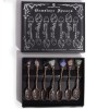 Set de lingurite cu cristale brute - bronz