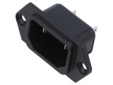 Conector alimentare AC soclu tată 10A 250VAC IEC 60320 C18