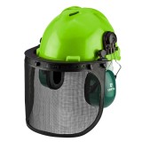 Casca de protectie 3 &icirc;n 1 cu antifoane si viziera metalica VERTO