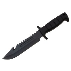 Cutit de vanatoare DEPOX&reg;, Military Assault, 29 cm, negru, teaca inclusa