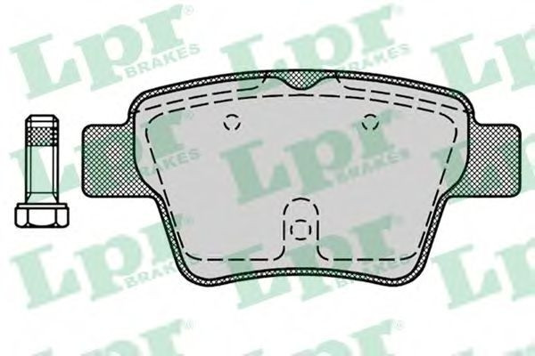 Set placute frana,frana disc PEUGEOT 307 Estate (3E) (2002 - 2016) LPR 05P1278