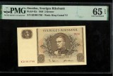 Suedia 5 koroane 1956 P42C UNC