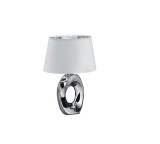 Cumpara ieftin Veioza/Lampa de masa TABA, alb/argintiu , dulie E14 -TRIO