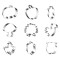 Set 9 forme pentru prajituri sub forma de animale si fructe, otel inoxidabil, argintiu