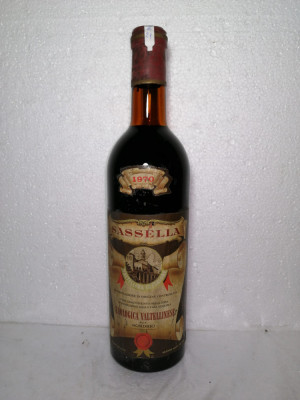 Z 21 VIN ROSU SASSELLA, DOC, ENOLOGICA VALTELLINESE Recoltare 1970 CL 72 GR 12,5 foto