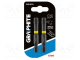 Capăt de șurubelniță Torx TX40 50mm 2 buc GRAPHITE cu impact