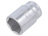 Cheie tubulară hexagonală 22mm 1/2" scurtă oțel cromat
