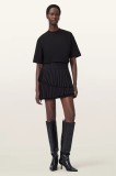 AllSaints fustă OONA culoarea negru, mini, drept, W012RD