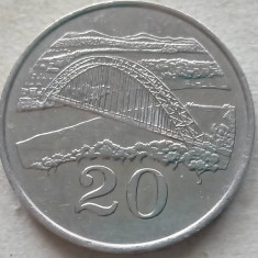 ZIMBABWE-20 CENTS 1997