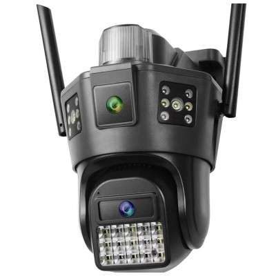 Camera de supraveghere dubla 5K cu cartela SIM 4G si senzor de miscare foto