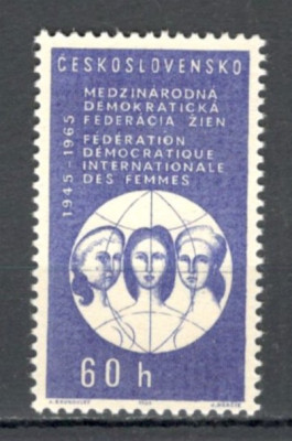 Cehoslovacia.1965 20 ani organizatia internationala a femeilor XC.383 foto