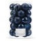 Set globuri de Craciun, 30 bucati, 6 modele, 8cm, albastru inchis
