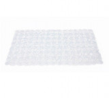 Covoras de baie antiderapant, PVC, Dreptunghiular, Transparent, 70x40 cm