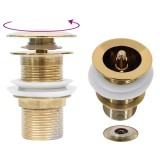 Cumpara ieftin Ventil scurgere push, fara preaplin, auriu 6,4x6,4x9,1 cm