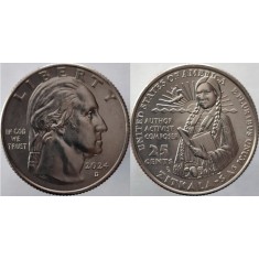 SUA 2024D - 25 cents, necirculata - Zitkala-Sa