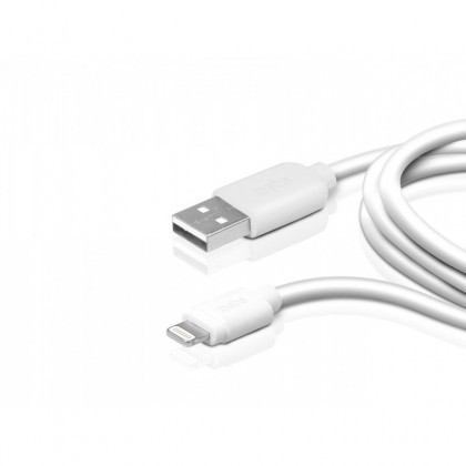 Cablu de date Fast Charge XFC-TC Lightning 8-Pin, 1m, 5A, iPhone / iPad, Alb Blister